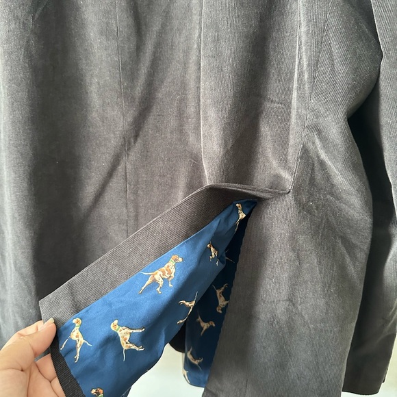 Big and tall Grey Two button Ralph by Ralph Lauren sport coat 56R - Picture 5 of 8